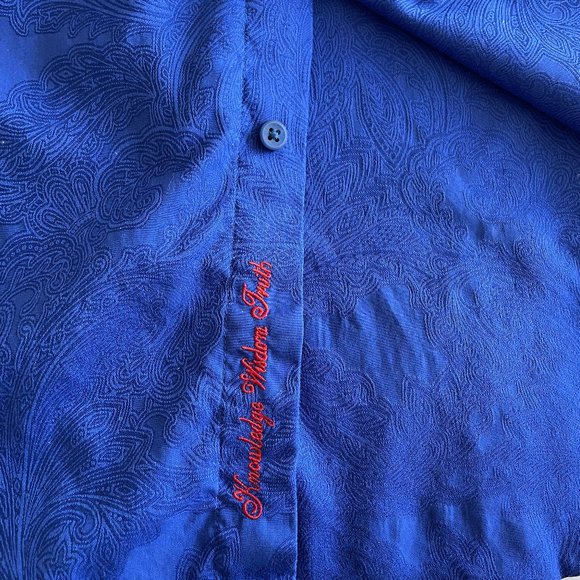 Robert Graham Sport Shirt - Blue - Large Classic Fit - Picture 3 of 6